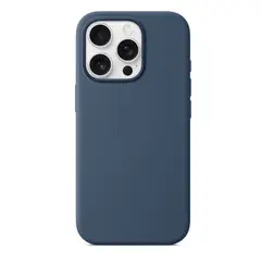 GENERICO - CASE DE SILICONA PARA IPHONE 16 PRO AZUL OSCURO