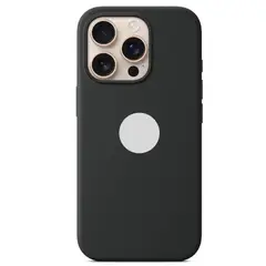 GENERICO - CASE DE SILICONA PARA IPHONE 16 PRO NEGRO