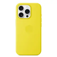 GENERICO - CASE DE SILICONA PARA IPHONE 16 PRO AMARILLO