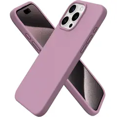 GENERICO - CASE DE SILICONA PARA IPHONE 16 PRO MAX ROSA