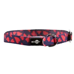 BOBBY - Collar para gatos Flex Corazones - azul oscuro