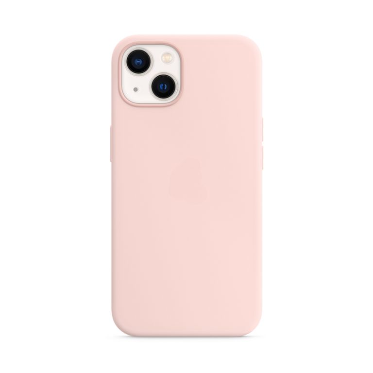 Case para Iphone 15 de silicona con logo protector rosa