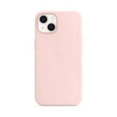 GENERICO - Case para Iphone 15 de silicona con logo protector rosa