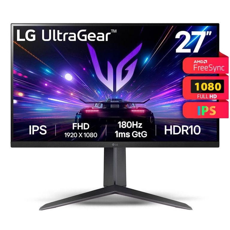 Monitor UltraGear 27” 180Hz G-SYNG IPS 1ms GtG HDR10 27GS65F-B