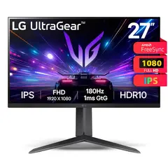 LG - Monitor UltraGear 27” 180Hz G-SYNG IPS 1ms GtG HDR10 27GS65F-B