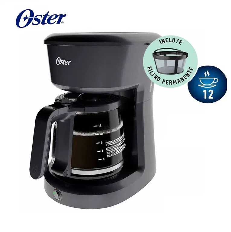 Cafetera 12 Tazas con Filtro Permanente BVSTDCS12B