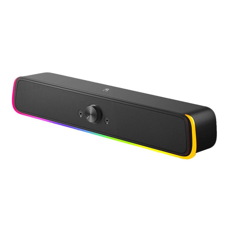 Parlante Gamer RGB Tipo Barra 2.0 Para Computadora Laptop - 10W