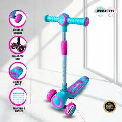KINGDOM - Scooter para Niños «POCKET» Pink Dark
