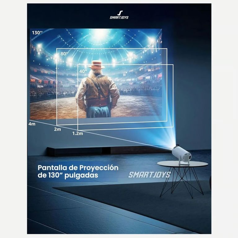 Proyector 4K Juego de Consolda 2 Mandos X10 Plus 10 000 Juegos