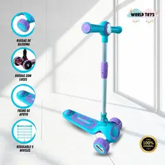 KINGDOM - Scooter para Niños «POCKET» Purple light