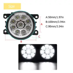 JET - Faro Neblinero Redondo Con Base H11 35Pulg +Soporte