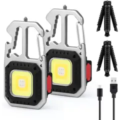 GENERICO - Linterna Cafini Led Multiuso 9 en 1 con Trípode Tipo Llavero