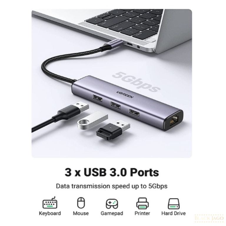 Adaptador USB hub 4 en 1 CM475 60600