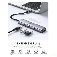 UGREEN - Adaptador USB hub 4 en 1 60600