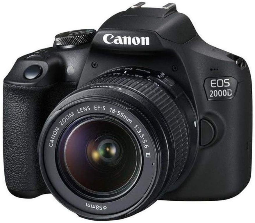 EOS 2000D DSLR Camera with 18-55 III lens