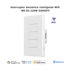 SONOFF - Interruptor de luz mecánico inteligente Wifi - M5-3C-120W