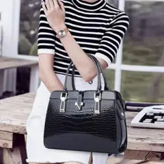 GENERICO - Cartera Ejecutiva Elegante Bandolera piel diseño cocodrilo