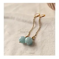 GENERICO - ARETES DE PIEDRAS NATURALES ARETES ELEGANTES PARA MUJER