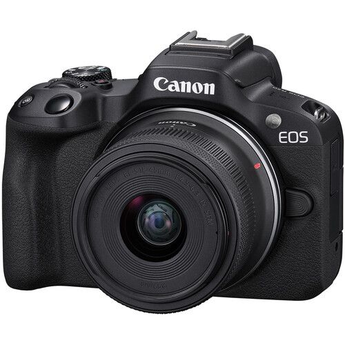 EOS R50 Mirrorless Camera with 18-45mm Lens - Negro