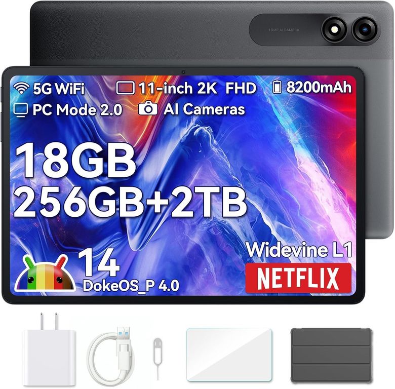 Tablet Tab 9 Wifi 11'' FHD 18/256GB 8200Mha - Gris