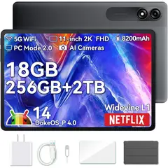 BLACKVIEW - Tablet Tab 9 Wifi 11'' FHD 18/256GB 8200Mha - Gris