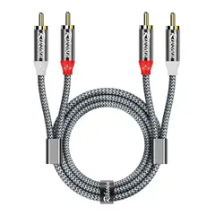 VENTION - Audio 5m Stereo 2-Rca PREMIUM Cable Dvd Speaker Tv DJ