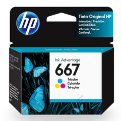HP - CARTUCHO DE TINTA 667 TRICOLOR (3YM78AL) ORIGINAL