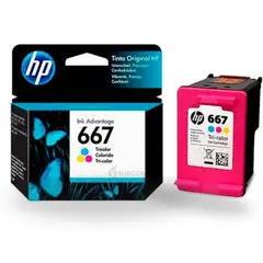 HP - CARTUCHO DE TINTA 667 TRICOLOR (3YM78AL) ORIGINAL