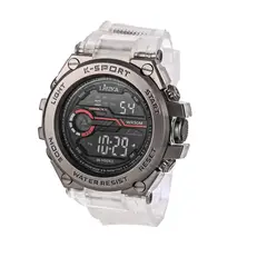GENERICO - Reloj Pulsera Digital para Hombre correa color transparente