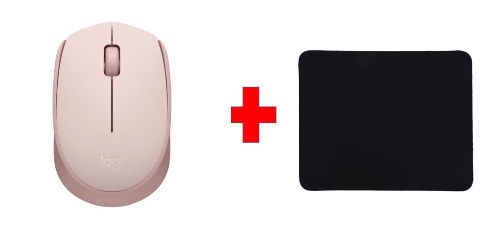 Mouse M170 Rosado Inalámbrico + PAD MOUSE