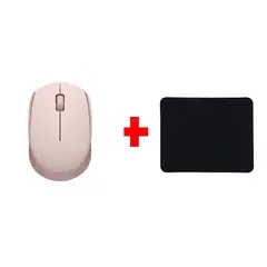 LOGITECH - Mouse M170 Rosado Inalámbrico + PAD MOUSE