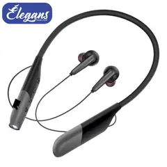 SEISA - Audífono bluetooth con linterna color negro AKZ-R11 Élegans