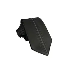 CHRISTIAN ARMAND - Corbata Slim Fit Black & Charcoal