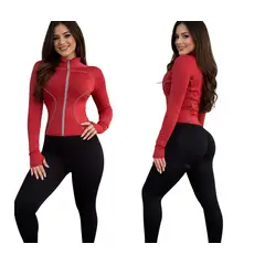 GENERICO - Casacas Deportivos con Reflector - Fit Jacket Corte Princesa