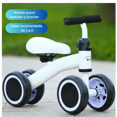 GENERICO - Bicicleta Balance Scooter Correpasillos Para Niños Blanco