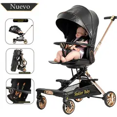 STOKKER BABY - Coche Carriola Giratorio V16 Plus Negro