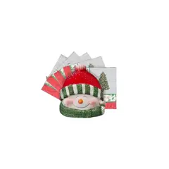 GENERICO - Servilletero Navideño Muñeco de Nieve