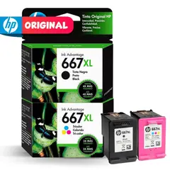HP - Kit Tinta 667XL Negro Tricolor original