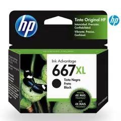 HP - TINTA 3YM81AL 667XL NEGRO ORIGINAL