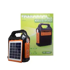 SEISA - Kit Multifuncional YX-168BT Panel Solar Parlante Linterna