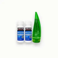KIRKLAND - Gel Aloe Vera 99% y X2 Minoxidil