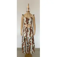 VARIOS - Vestido Borea Marrón - Mujer