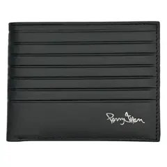 PERRY JHAN - Billetera para hombre 100% Cuero 4056 Acanalada con Sencillera