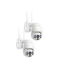 GENERICO - Pack de 2 Camaras A6 IP y 2 Memorias de 128GB Visión Nocturna