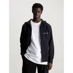 CALVIN KLEIN - SWEATSHIRT INSTITUTIONAL ZIP THROUGH HOOD CK