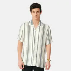 SAN COSME - Camisa Manga Corta Hombre Rayas