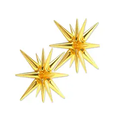 GENERICO - 6 Globos Estrella Mágica Explosiva 40cm DORADO