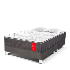 PARAISO - Cama Box Tarima Super Star Queen + 2 Almohadas + Protector