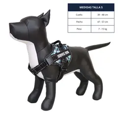 GENERICO - ARNÉS PARA PERROS DE SERVICIO SIN TIRO CAMUFLAJE TALLA S