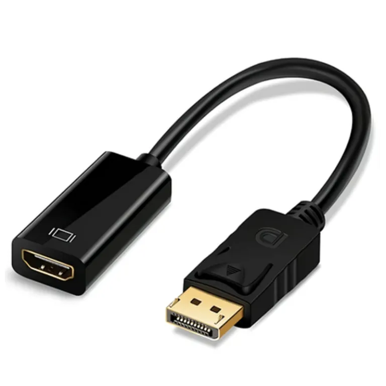 Adaptador Displayport a Hdmi Cable Convertidor Negro